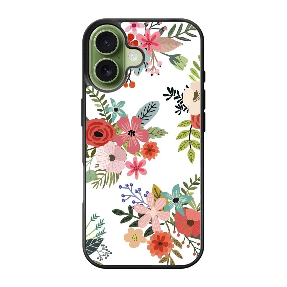 Flowers Pattern iPhone 17 Case FE0285