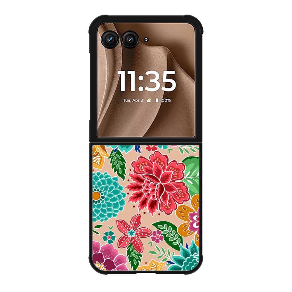 Flowers Vintage Pattern Motorola Moto RAZR Plus 2025 Case FE0286