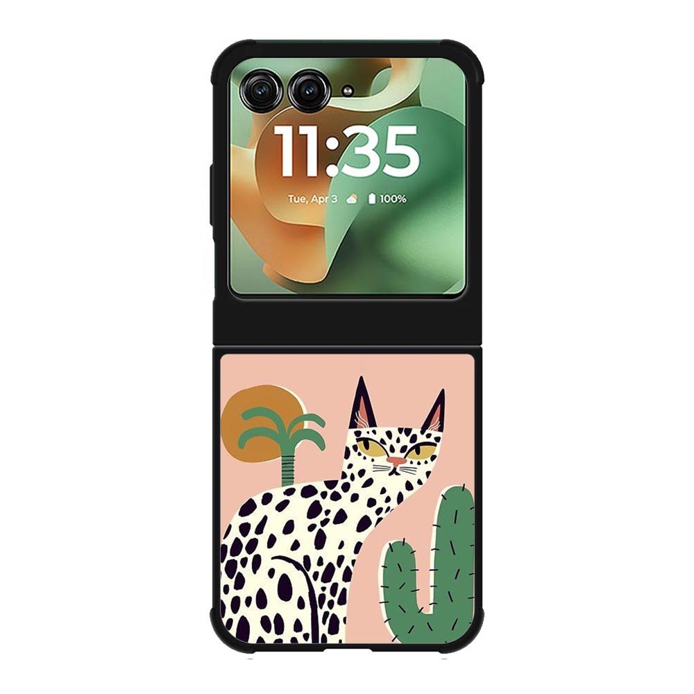 Cat Polkadot Motorola Moto RAZR 2025 Case FE0145