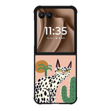 Cat Polkadot Motorola Moto RAZR Plus 2025 Case FE0145