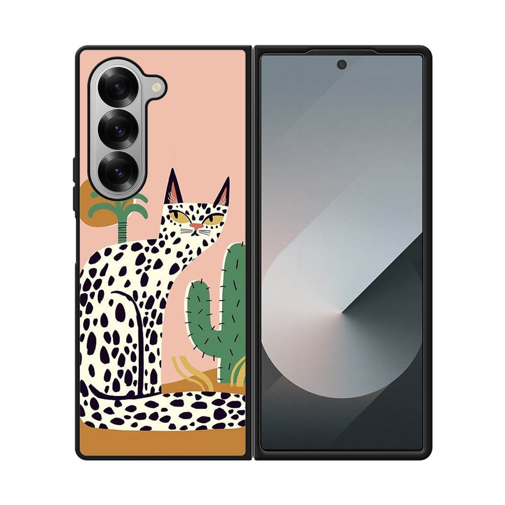 Cat Polkadot FE0197 Samsung Galaxy Fold 7 5G Case