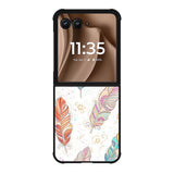 Boho Feather Motorola Moto RAZR Plus 2025 Case FE0114