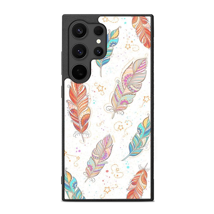 Boho Feather FE0212 Samsung Galaxy S25 Ultra Case