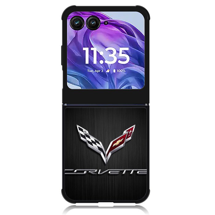 Corvette Car Logo Motorola Moto Razr 2024 , Moto Razr 50 Case