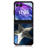 Captain America Shield Snap Motorola Moto Razr 2024 , Moto Razr 50 Case