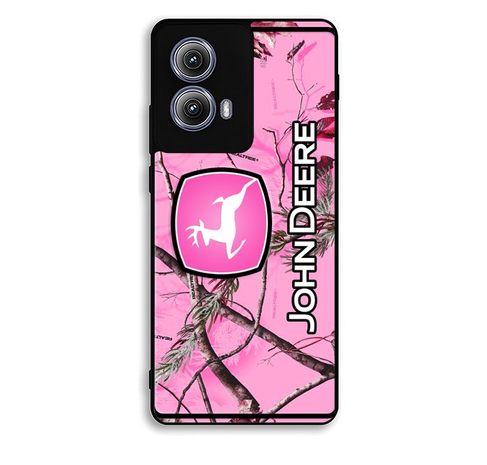 John Deere Pink Camo Motorola Moto Edge 2024 Case FE7474