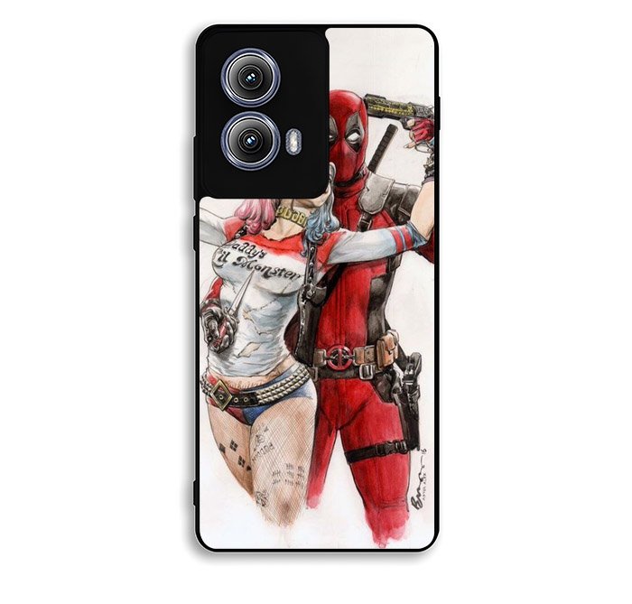 Harley Quinn Deadpool 2nd Motorola Moto Edge 2024 Case FE2533