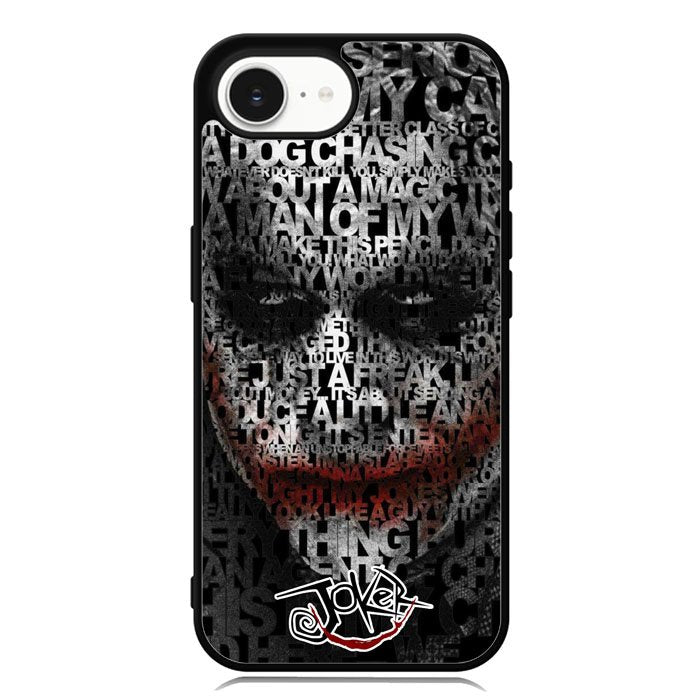 Joker Typography Quotes 2nd iPhone 16e Case