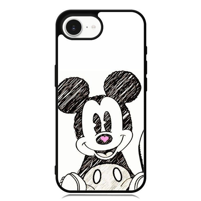 Mickey Mouse Hand Drawing iPhone 16e Case