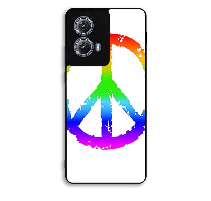 60S Peace Sign Logo Motorola Moto Edge 2024 Case FE2518