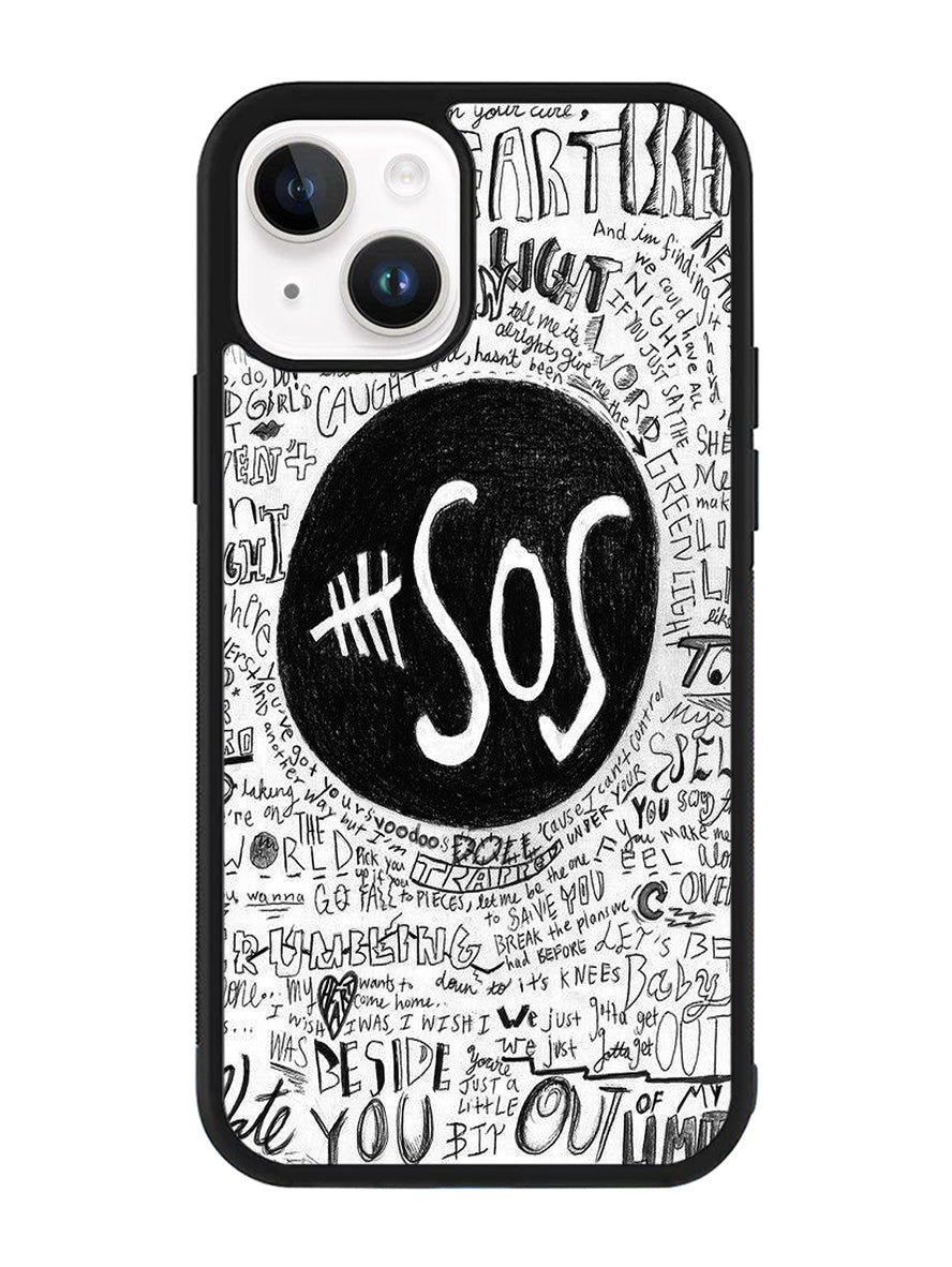 5 Seconds Of Summer Collage Quotes iPhone 15 Case FZ3722