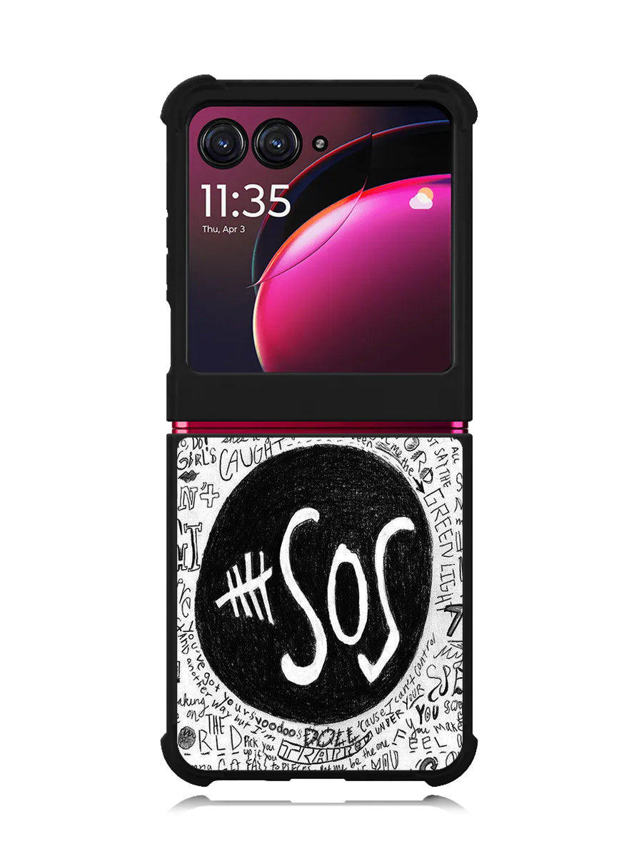 5 Seconds Of Summer Collage Quotes Motorola Moto Razr Plus 2023 / Moto Razr+ 2023 Case FZ3722