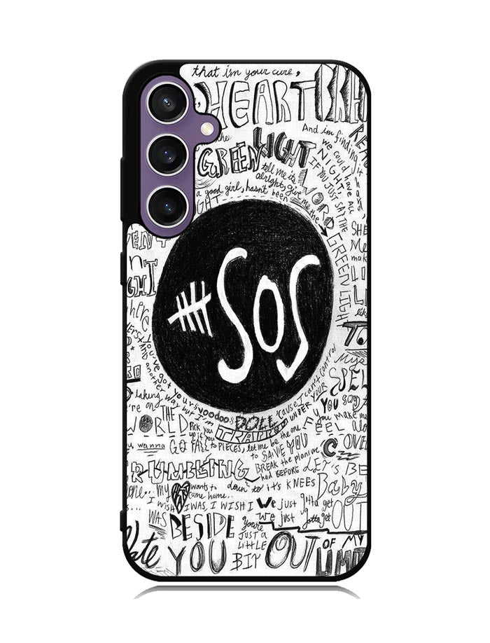 5 Seconds Of Summer Collage Quotes Samsung Galaxy S24 FE 5G Case FZ3722