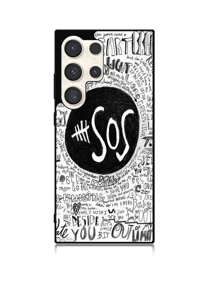 5 Seconds Of Summer Collage Quotes Samsung Galaxy S24 Ultra 5G Case FZ3722