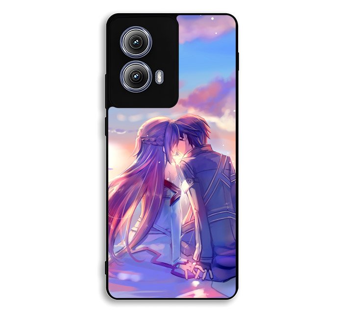 Anime Asuna Yuuki Kirito Sinon SAO Motorola Moto Edge 2024 Case FE7512