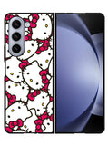 Hello Kitty Face Pattern Samsung Galaxy Z Fold 5 5G Case FZ5206