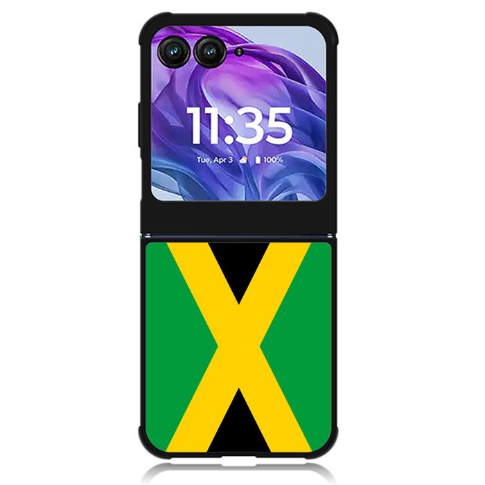 Jamaica Flag Motorola Moto Razr 2024 , Moto Razr 50 Case