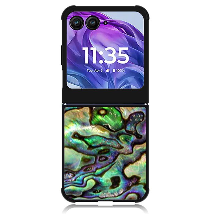 Green Abalone Motorola Moto Razr 2024 , Moto Razr 50 Case