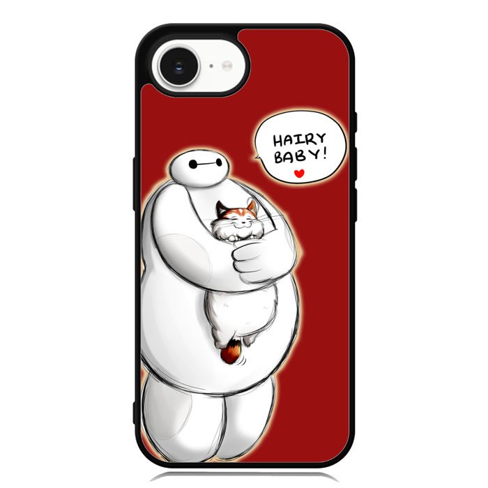 Cat and Baymax Hairy Baby iPhone 16e Case