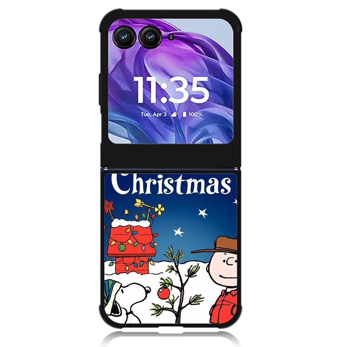 A Charlie Brown Peanuts Christmas Cartoon Motorola Moto Razr 2024 , Moto Razr 50 Case
