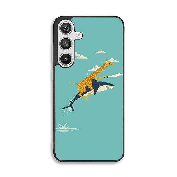Black Friday offer Giraffe Riding Shark Samsung Galaxy A26 Case FE0677