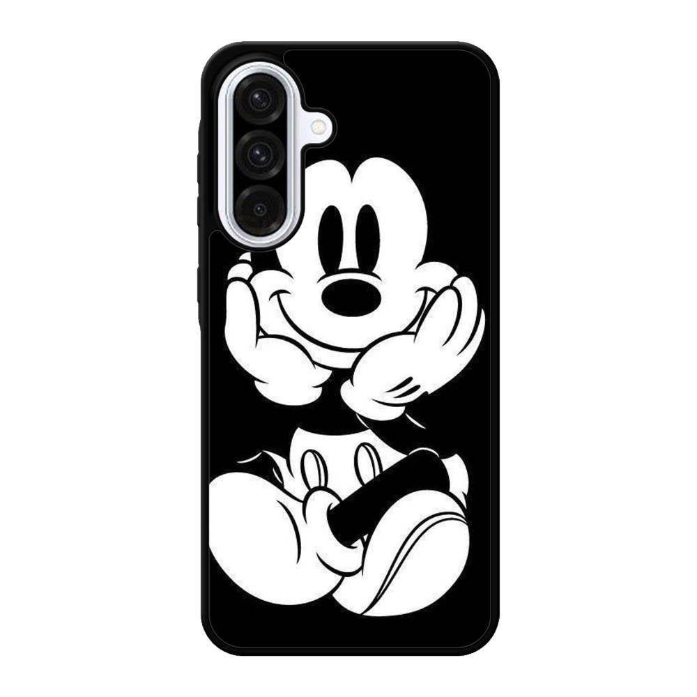 Black Mickey Mouse Samsung Galaxy A56 Case FE7420