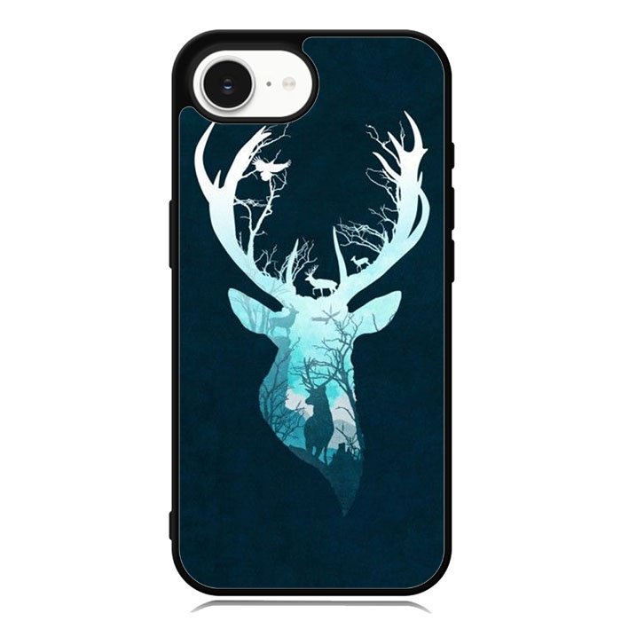 Deer Blue Winter iPhone 16e Case