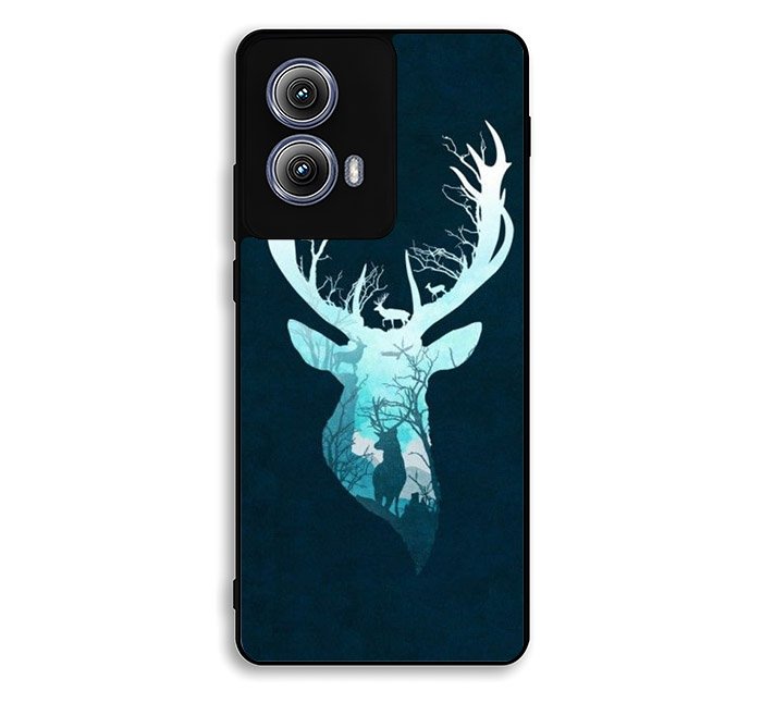 Deer Blue Winter Motorola Moto Edge 2024 Case FE3337