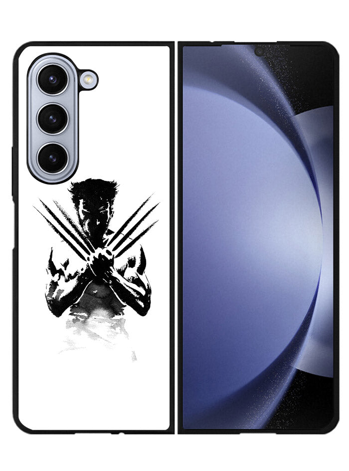 Wolverine Xmen Black White Samsung Galaxy Z Fold 5 5G Case FZ6734