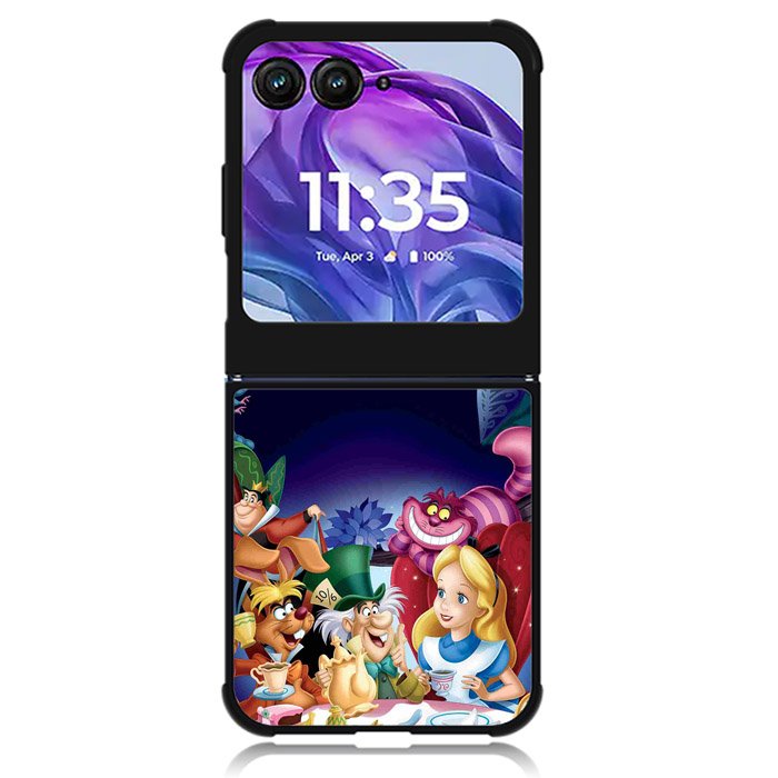 Disney Alice In Wonderland Motorola Moto Razr 2024 , Moto Razr 50 Case