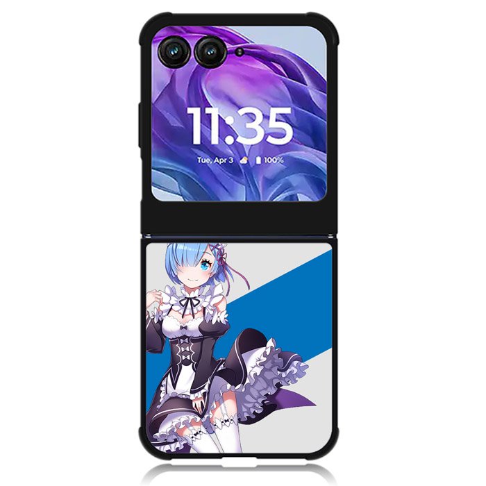 Rem Re Zero Anime Motorola Moto Razr 2024 , Moto Razr 50 Case