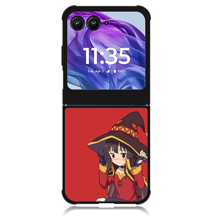 Megumin Konosuba Anime Motorola Moto Razr 2024 , Moto Razr 50 Case