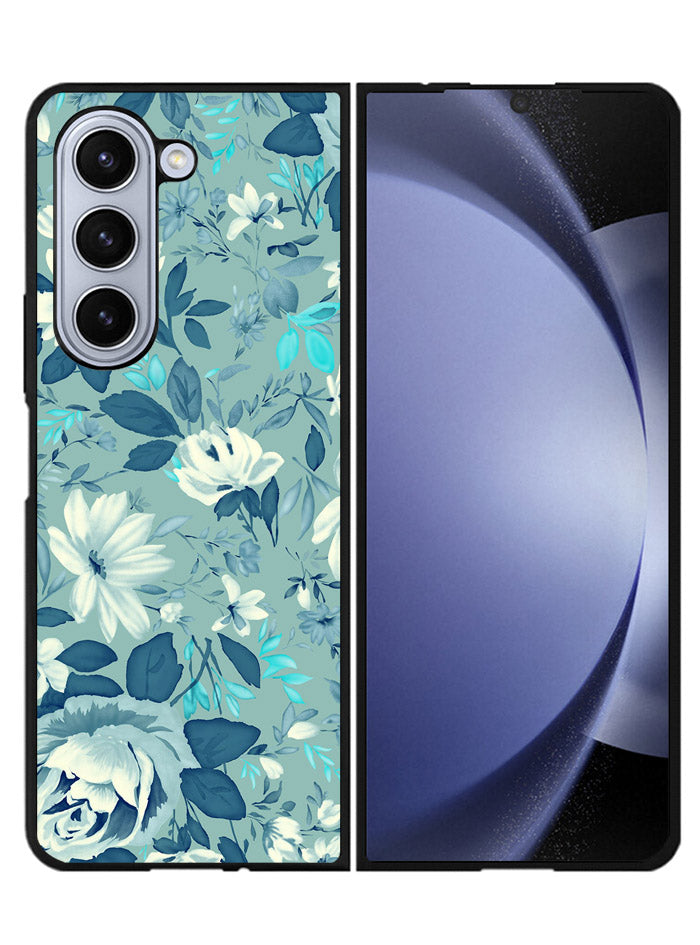 Floral Flower Pattern Samsung Galaxy Z Fold 5 5G Case FZ6375