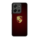 Porsche Logo Carbon Red Motorola Moto G 5G 2025 Case FE6158