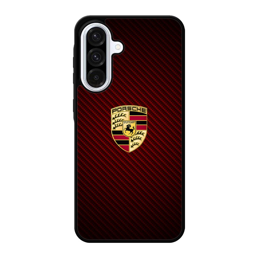 Porsche Logo Carbon Red Samsung Galaxy A56 Case FE0398