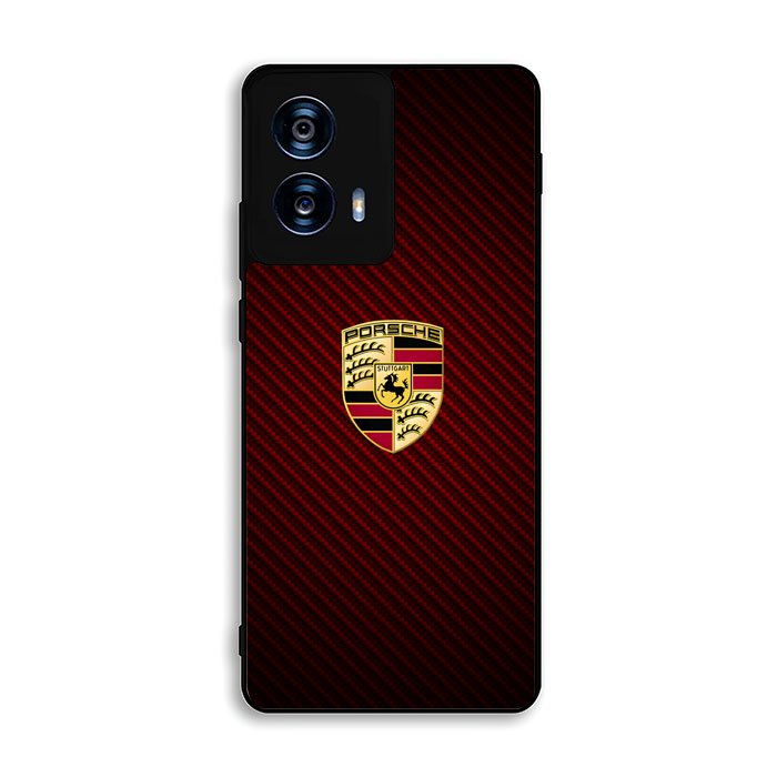Porsche Logo Carbon Red Motorola Moto G Power 5G 2024 Case FE4426