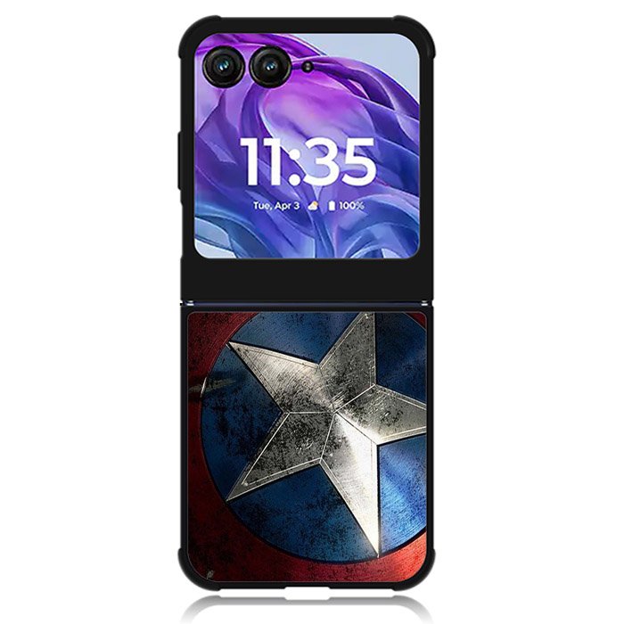 Captain America Shield Motorola Moto Razr 2024 , Moto Razr 50 Case