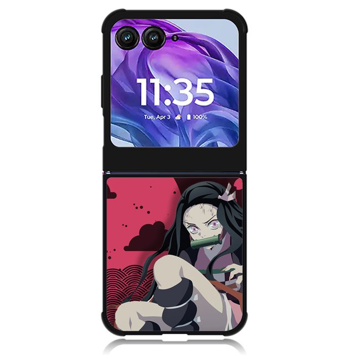 Nezuko Kimetsu no Yaiba Motorola Moto Razr 2024 , Moto Razr 50 Case
