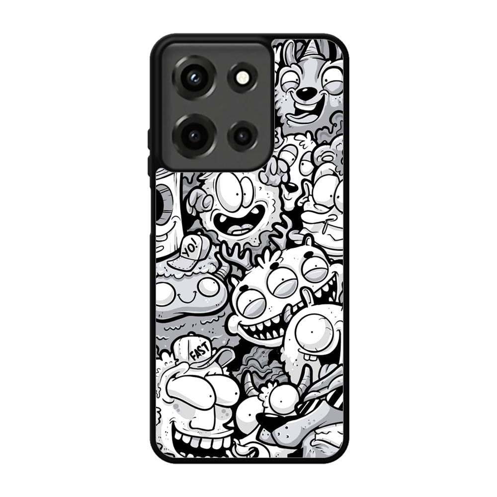 Doodle Art Cartoon Motorola Moto G 5G 2025 Case FE3333