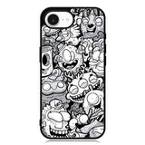 Doodle Art Cartoon iPhone 16e Case