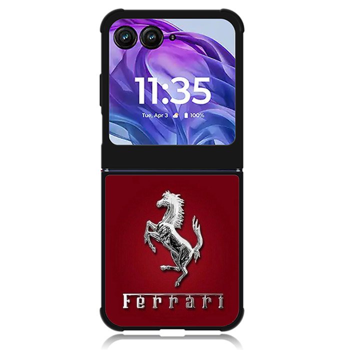Ferrari Logo 3rd Motorola Moto Razr 2024 , Moto Razr 50 Case