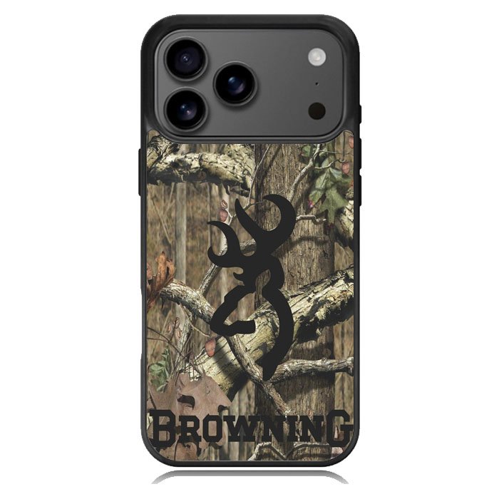 Browning Black Logo Camo iPhone 18 Pro Case DC0244