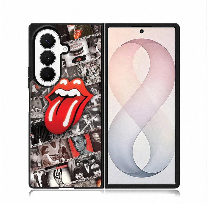 Rolling Stones Collage Samsung Galaxy Z Fold 8 Ultra Case DC1585