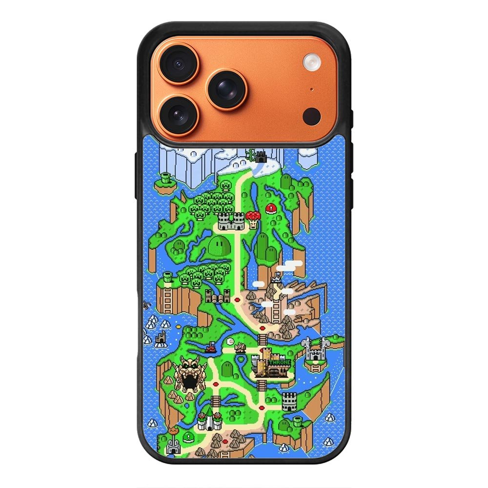 Super Mario World Map iPhone 18 Pro Max Case