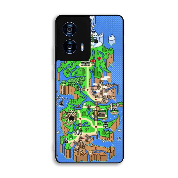 Super Mario World Map Motorola Moto G Power 5G 2024 Case FE0763
