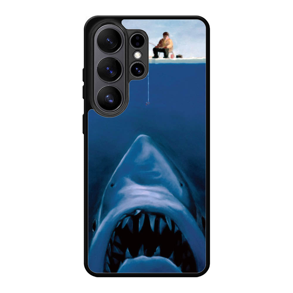 Funny Fishing Shark Samsung Galaxy S26 Ultra Case