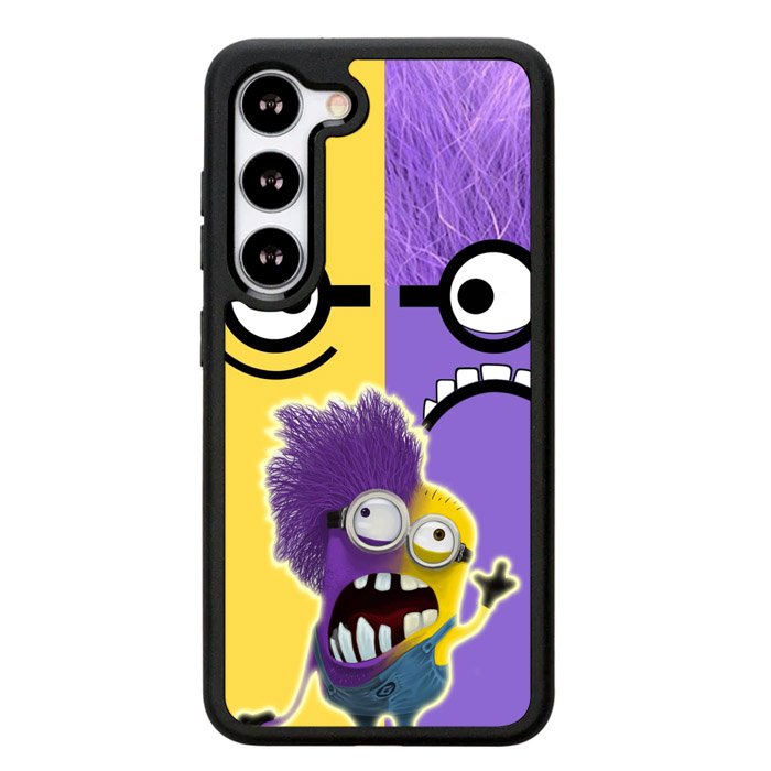 Minions Face Yellow And Purple Z2879 Samsung Galaxy S24 5G Case