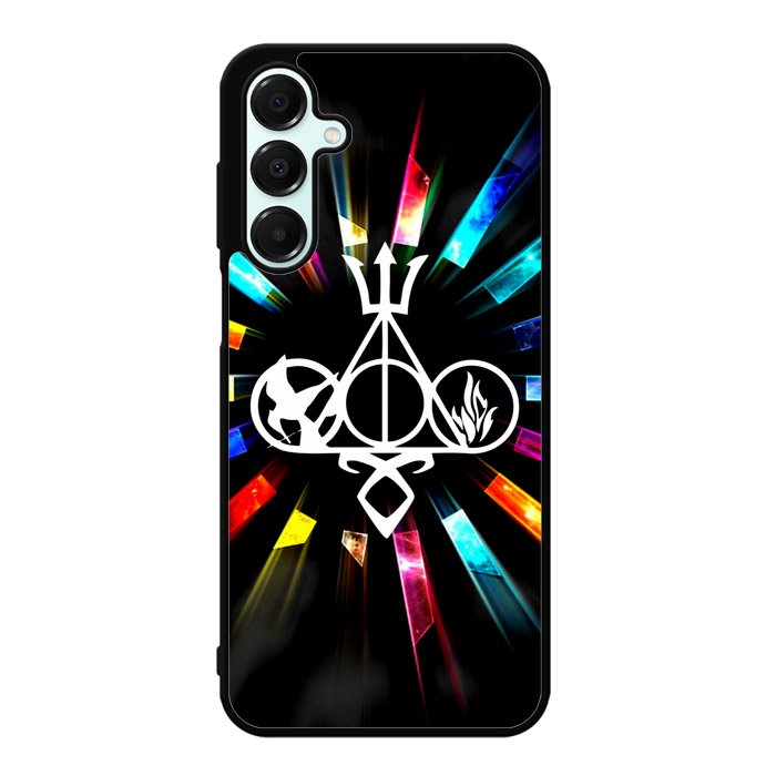 Harry Potter Divergent City of Bones  Hunger Games Logo Z3373 Samsung Galaxy A36 5G Case