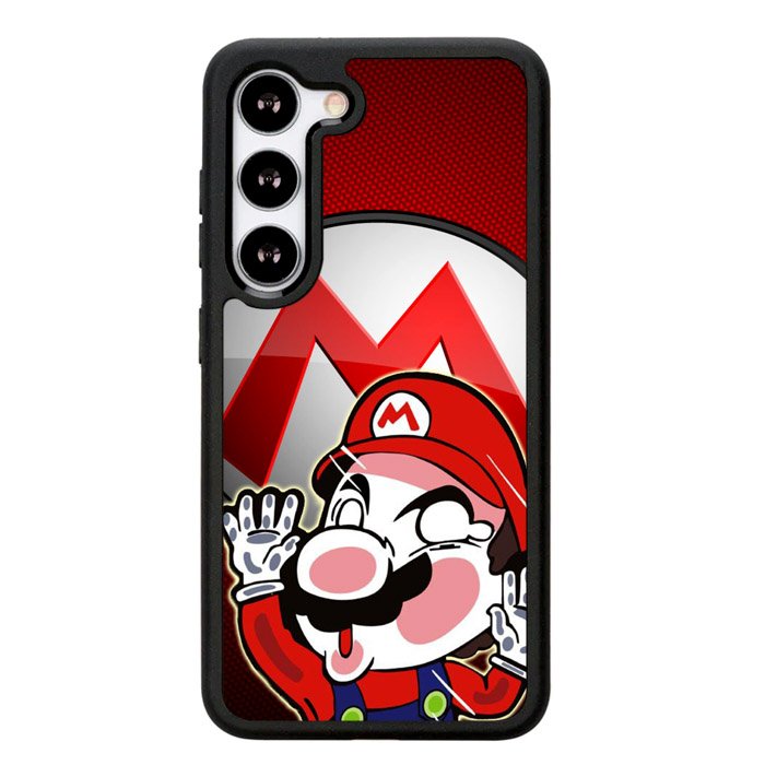 Sticker hit glass Mario Z3690 Samsung Galaxy S25 Plus 5G , Samsung Galaxy S25+ 5G Case