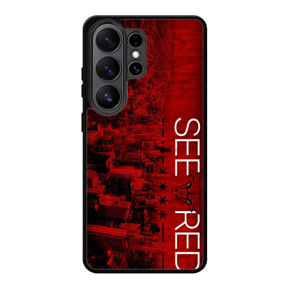 See Red Chicago Bulls Playoffs Z4811 Samsung Galaxy S26 Ultra Case